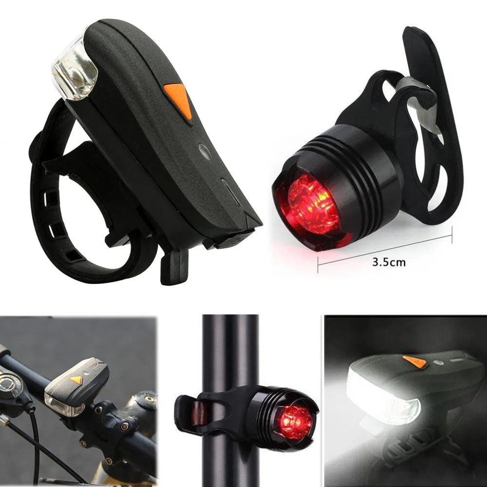 Уличный ночной задний светильник, перезаряжаемый через USB светодиодный велосипедный светильник, передняя фара для велосипеда, задний фонарь, Аксессуары для велосипеда#15