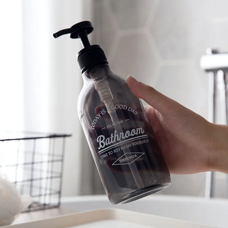 Диспенсеры для мыла бутылочный шампунь душевой насос бутылка для макияжа ванная комната жидкие пластиковые бутылки полки для ванной комнаты