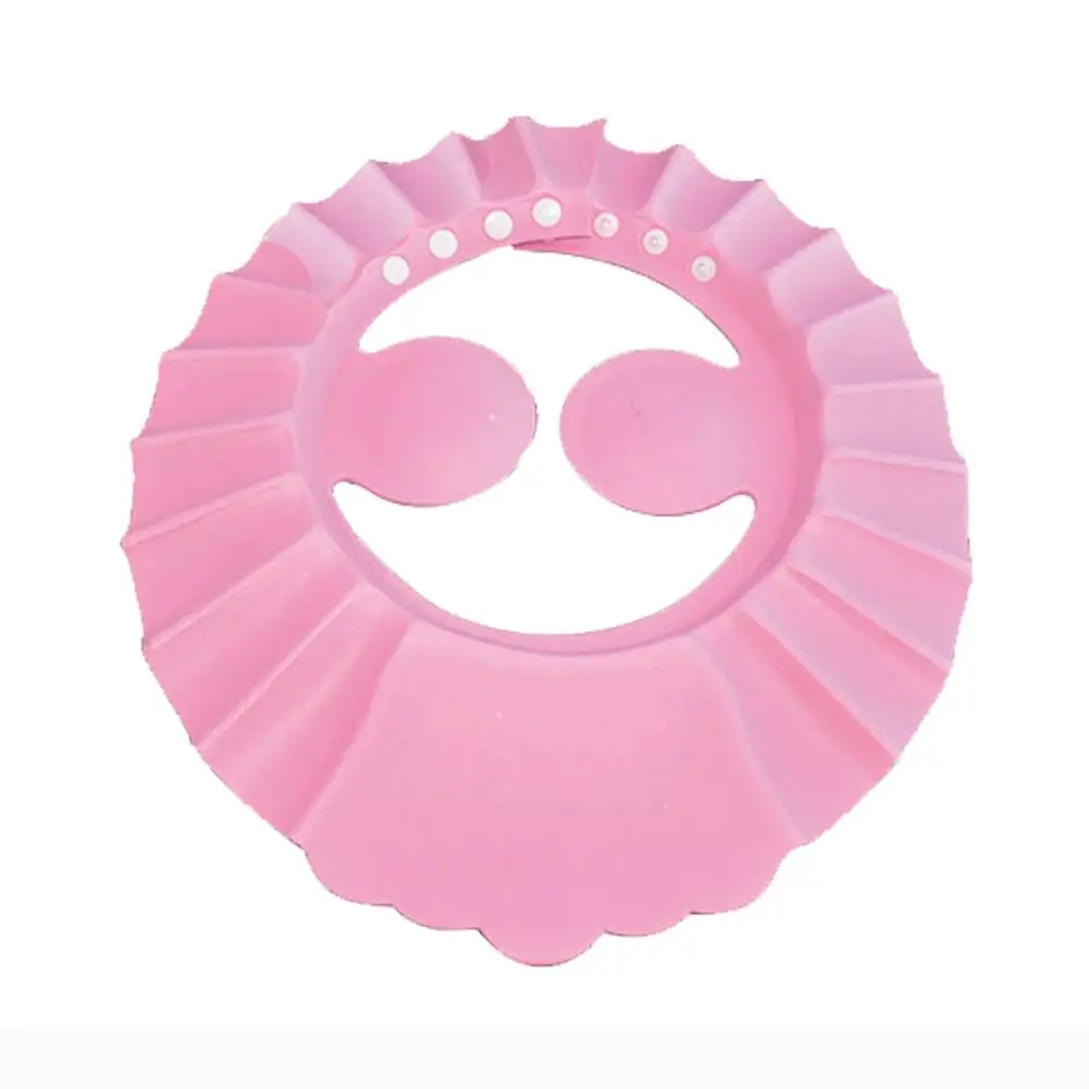 Kidlove детская Регулируемая Кепка для шампуня, защита для ушей, шапочка для ванны - Цвет: with ear guard