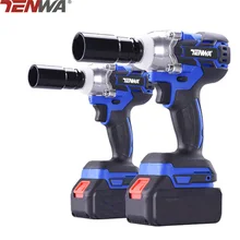 TENWA Brushless/ Cordless Electric Wrench Impact Socket Wrench 21V 4000mAh Li Battery Hand Drill Installation Power Tools