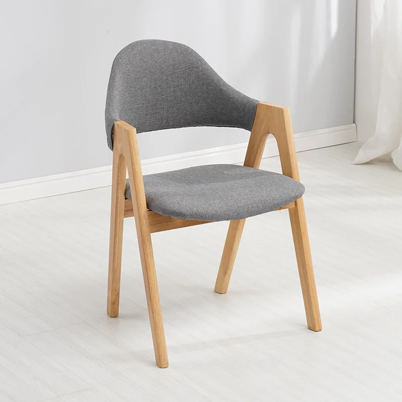 

Modern Solid Wood Casual Restaurant Applicable To Dining Chair Office Meeting Computer Chair Study Desk Bedroom A-word Chair