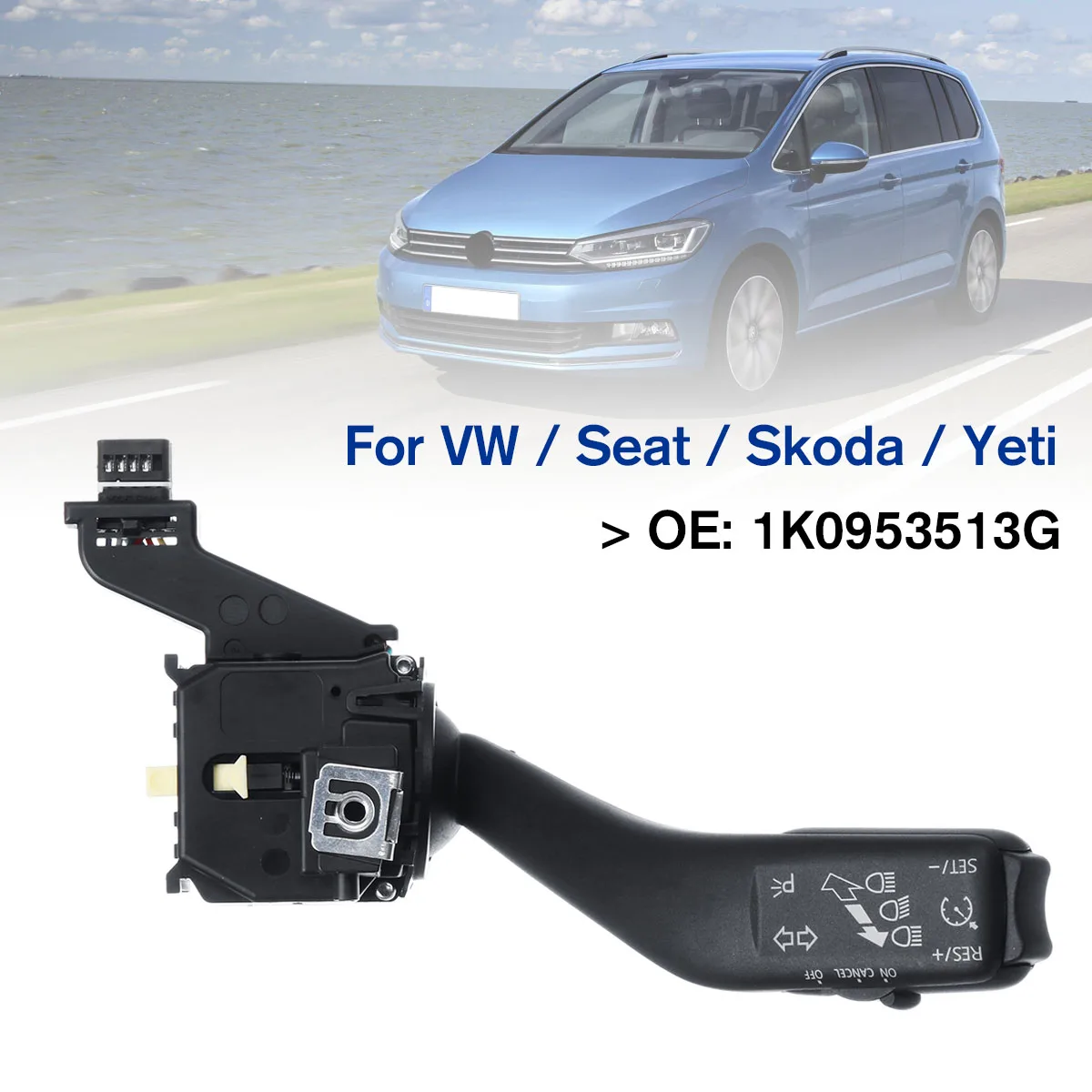 

NEW Car Turn Control Switch Turn Signal Switch 1K0953513G For VW Jetta Golf 5 6 MK6 VI Jetta Plus GTI MK5 For Skoda