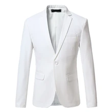 Мужской костюм, пиджак размер S-6XL Мужской Блейзер Пальто белый синий черный серый красный