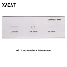971 Высокая точность различных DIV калибровки слайд сетка оптическая шкала Стекло Объектив Микроскоп объективная шкала микрометр