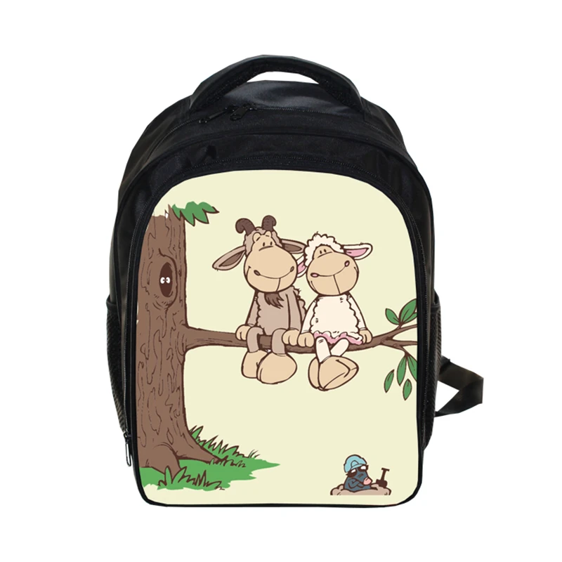 New Hot 3D Printed Cute School font b Backpack b font For Boys Girls Cute Baby