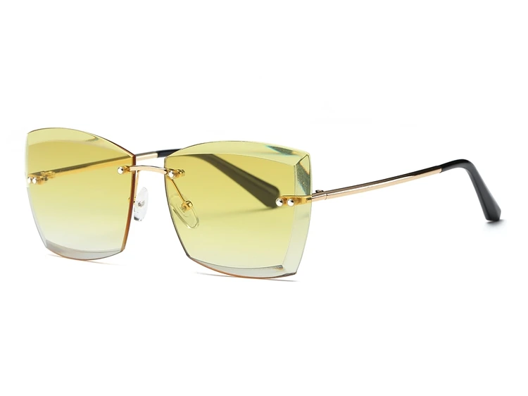 AEVOGUE, солнцезащитные очки для женщин, квадратные оправы, алмазные режущие линзы, фирменный дизайн, модные солнцезащитные очки, AE0528 - Цвет линз: NO2