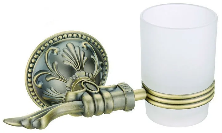 Один стакан держатель, Зубная щётка подстаканник, античная бронза отделка Стеклобанки чашки, Аксессуары для ванной комнаты ab001b