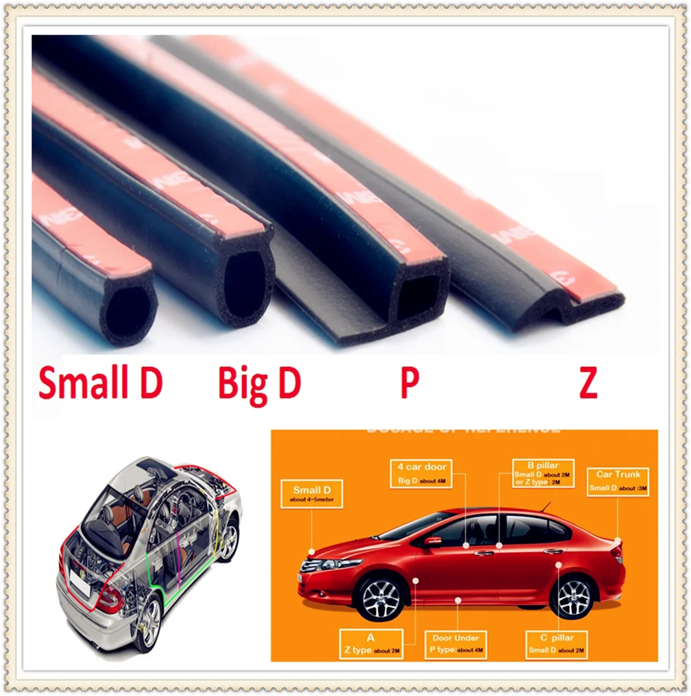 

Car Rubber Insulation Door Sealing Strip for Lexus IS350 GS430 RX400h RX330 IS250 ES330 LF-A IS-F LF-Xh UX RC ES HS SC430 SC