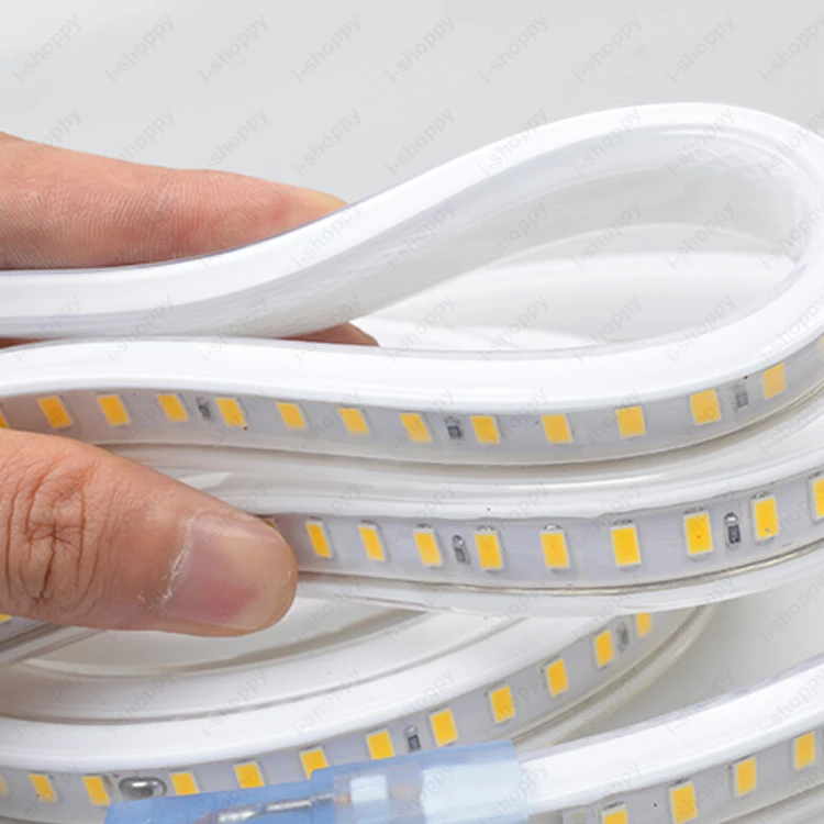 Medidores Super-brilhante Flexível Tira Leds Impermeável Suave Lâmpada Plug 63 Led Luz 14 Tiras de LED
