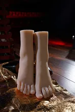 15cm 32# female(little girl) Silicone Fake Foot,Inner-Bone Inside,Toe Move Freely,Feet Model,Shoe Model