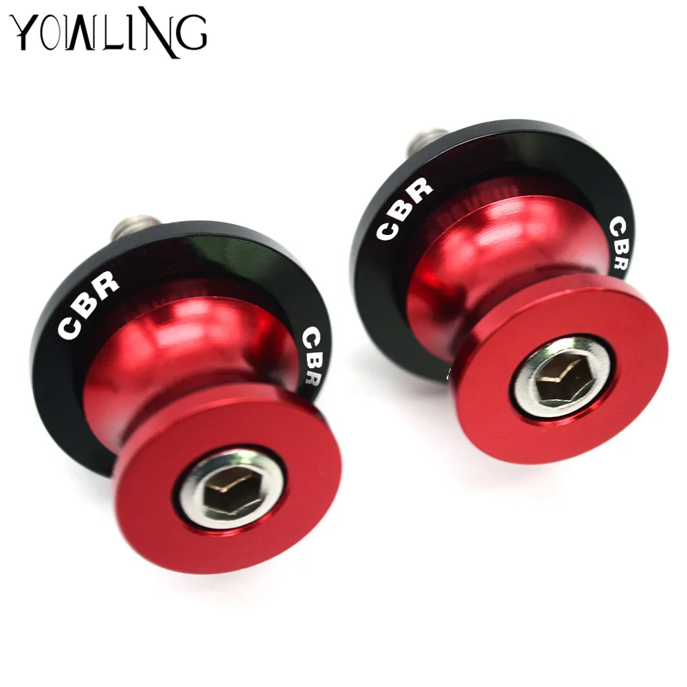  M8 CNC Motorcycle stand screws Swingarm Spools slider Universal For Honda CBR 600 900 954 1000 RR h