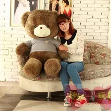 Около 100 см мишки плюшевые игрушки бурый медведь кукла, Рождество подарок t6901