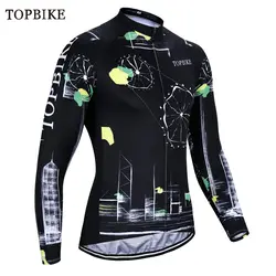 TOPBIKE camisa ciclismo manga longa Длинные рукава MTB велосипеда Велосипедная Форма велосипед одежда велосипедов Майо ciclismo