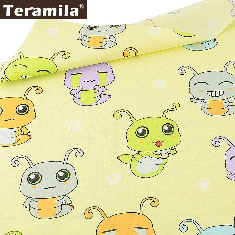 Teramila 100% хлопчатобумажная ткань Tela Algodon желтый материал для шитья Patchwrok Twill Fat Quarter