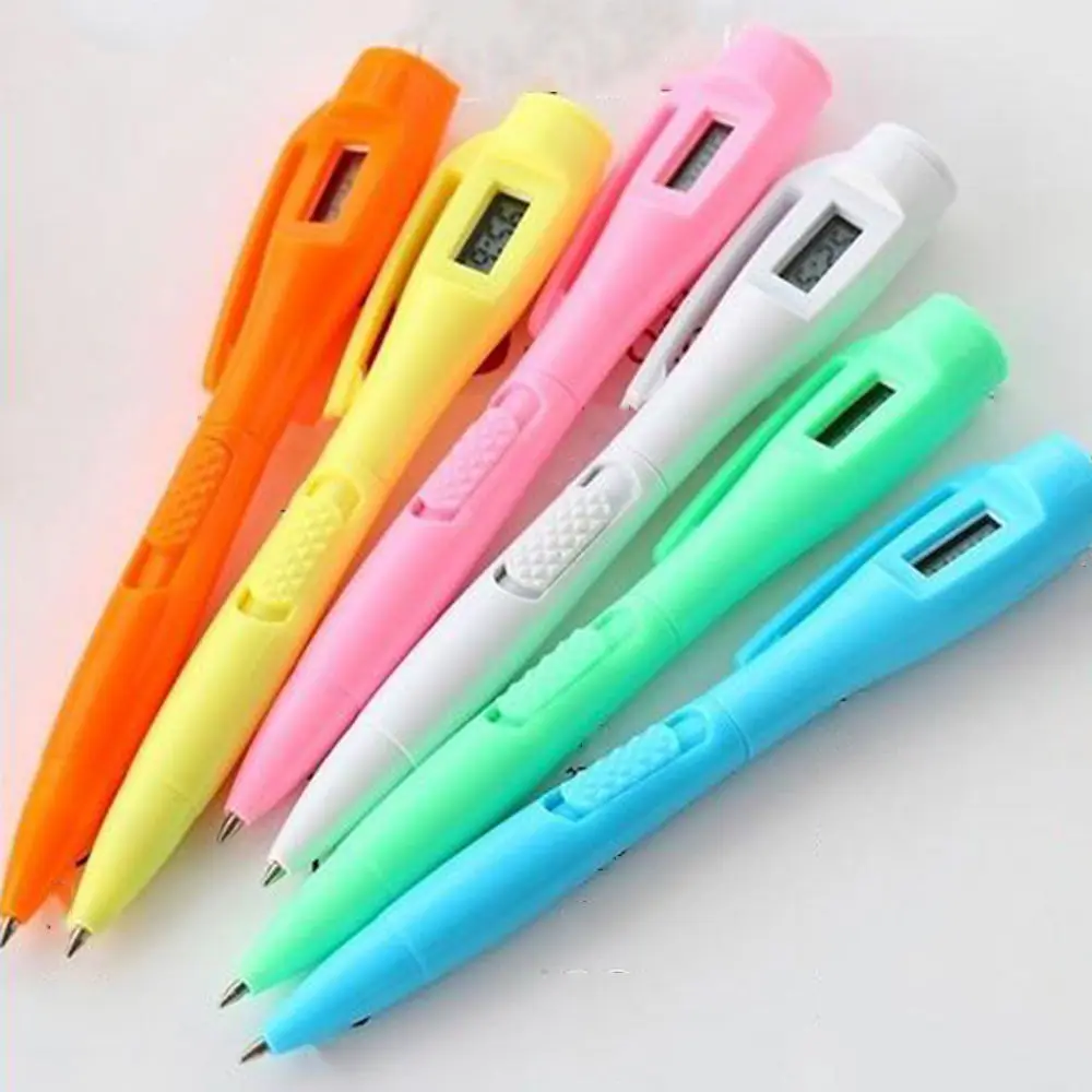 

Creative Digital Watch Ballpoint Pen Electronic Clock Pen Student Test Pen NEW