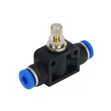 PA 4/6/8/10/12 мм Дроссельный клапан с контролем скорости потока воздуха шланг пневматического соединения