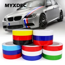 Pegatinas decorativas DIY de 5 metros para coche, pegatina de película de PVC a prueba de agua para VW, BMW, 3 colores