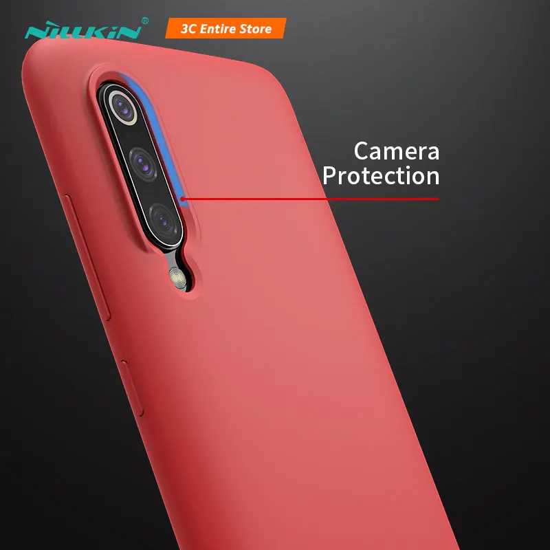 

Nillkin for xiaomi mi 9 case Liquid Silicone Smooth Protective Back Cover for xiaomi mi9 case Mi 9 explore global case 6.39''