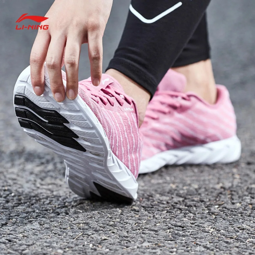 Женские беговые кроссовки Li Ning ARBN008 SAMJ18 базовая легкая дышащая спортивная обувь
