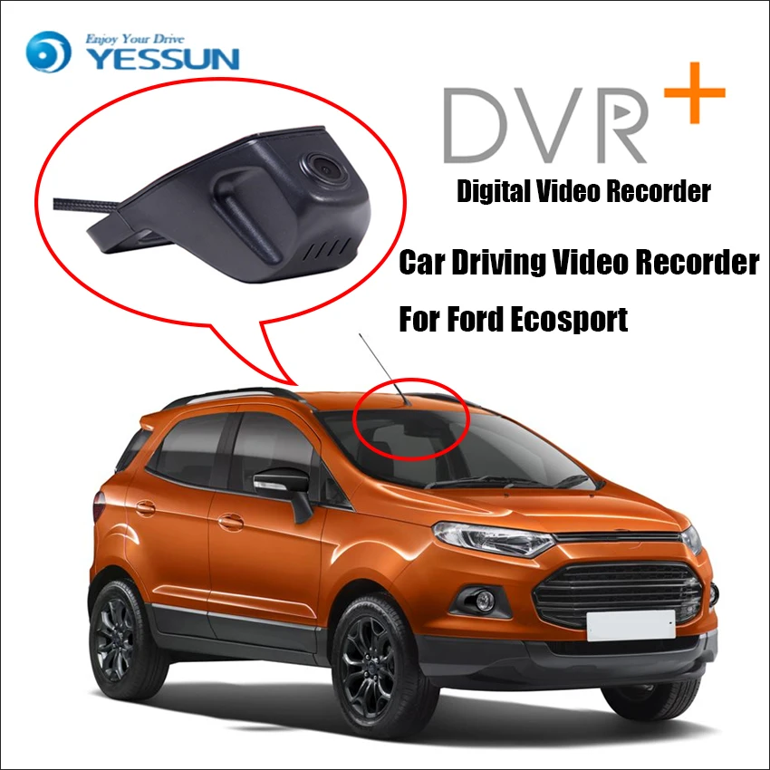 YESSUN Автомобильный видеорегистратор Цифровой для Ford Ecosport фронтальная камера Dash HD