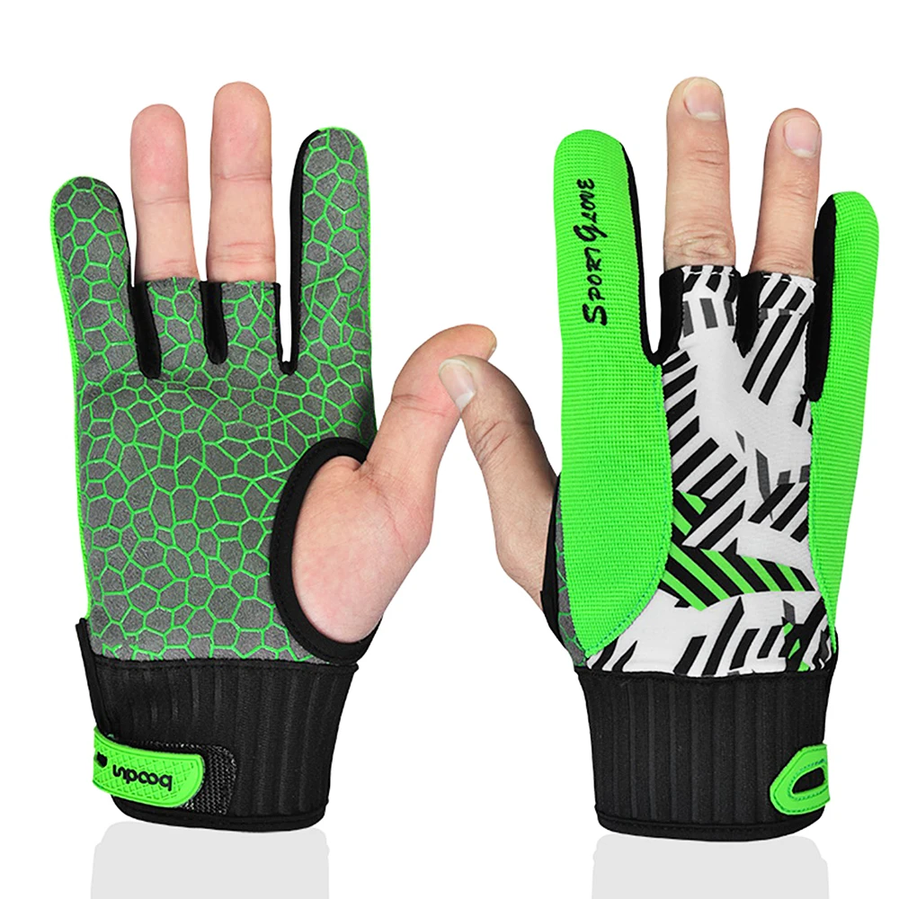 1 пара противоскользящие перчатки для боулинга дышащие защитные перчатки для большого пальца для боулинга спортивные перчатки для мужчин и женщин