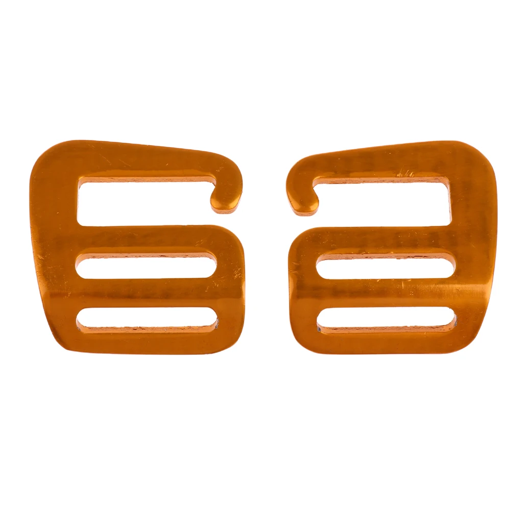 1 Pair Perfeclan Gold Lightweight Hook Webbing Buckle Clip Tactical Aluminum Alloy for Backpack Bag Anti-rust