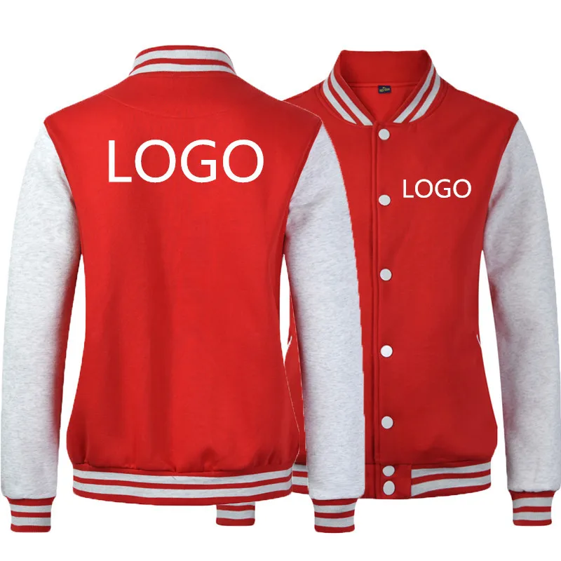 Новая мода для мужчин/мальчиков бейсбольная куртка логотип DIY индивидуальный дизайн Толстовка Спортивная одежда для мужчин пальто бомбер куртки