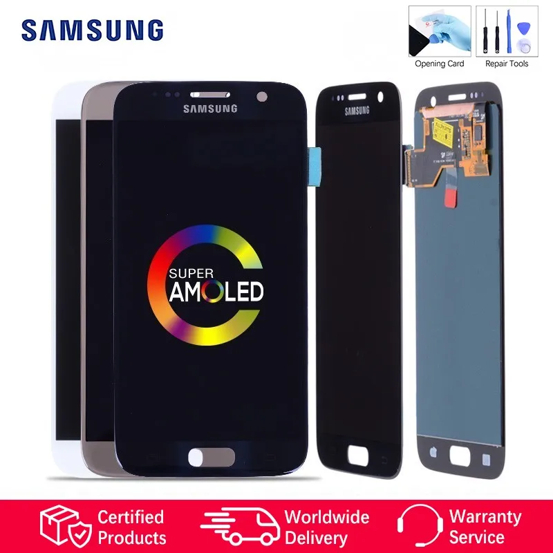 

AMOLED Original Screen for SAMSUNG Galaxy S7 LCD Display Touch Screen Replacement for SAMSUNG Galaxy S7 G930 G930F SM-G930