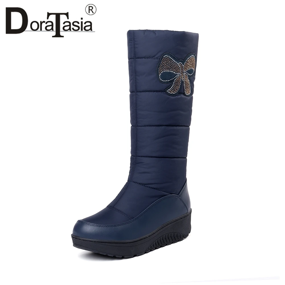 

DORATASIA Plus size 35-44 winter warm plush shoes woman platform mid-calf snow boots women casual waterproof shoes woman