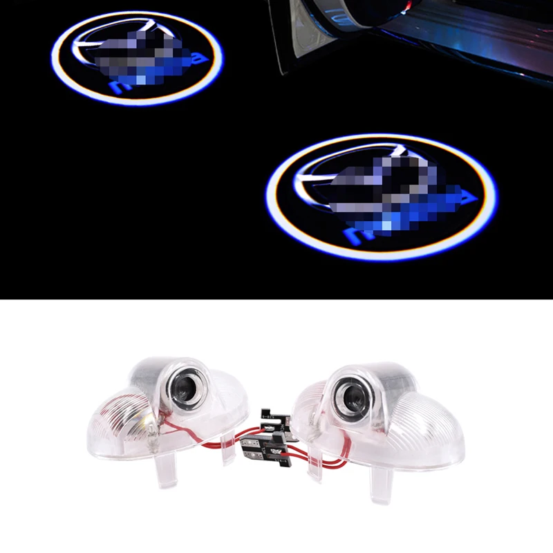 

2pcs LED Car Door Light for Mazda Logo Emblem Projection Shadow Ghost Lamp Warning Welcome Light Auto Accessories