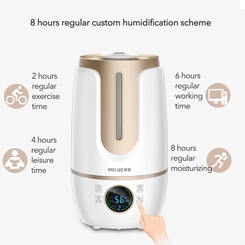  MeiLing 4L Ultrasonic Air Humidifier Nebulizer Essential Oils Aromatherapy Mist Humidifier Double P