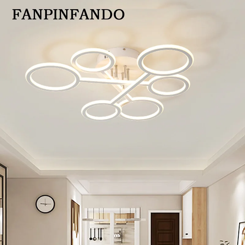 Modern Led Ceiling Lights for Living Room Surface Mounted Ceiling Lamp Modern Square Ceiling Lamp with Remote Control Lighting