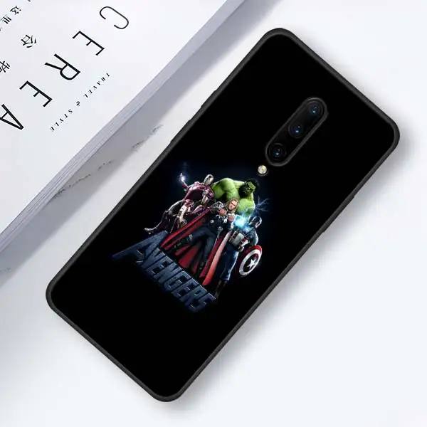 Marvel Супергерои из “Мстителей” силиконовый чехол для телефона для Oneplus 7 7 Pro 6 6T Мягкий ТПУ чехол для Oneplus7 7Pro черный чехол - Цвет: 015