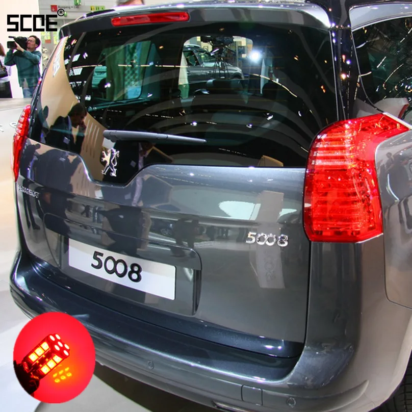

For Peugeot 5008 For 5008 with Xenon SCOE 2015 New 2X 30SMD LED Brake /Stop /Parking Rear /Tail Bulb /Light Source Car Styling