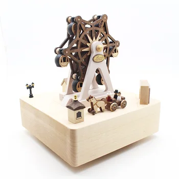 

Ferris Wheel Hand Music Box Music Box Wooden Musical Box Gift Toy