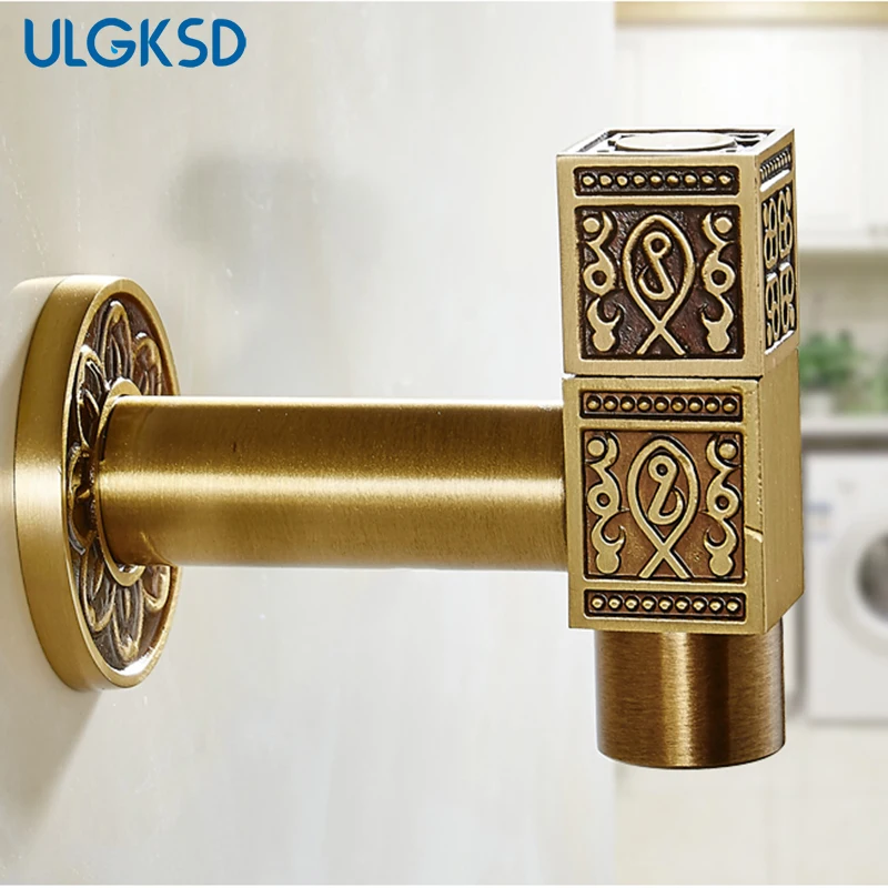 ULGKSD античная латунь мульти выбор аксессуары для ванной комнаты стиральная машина кран и Швабра кран