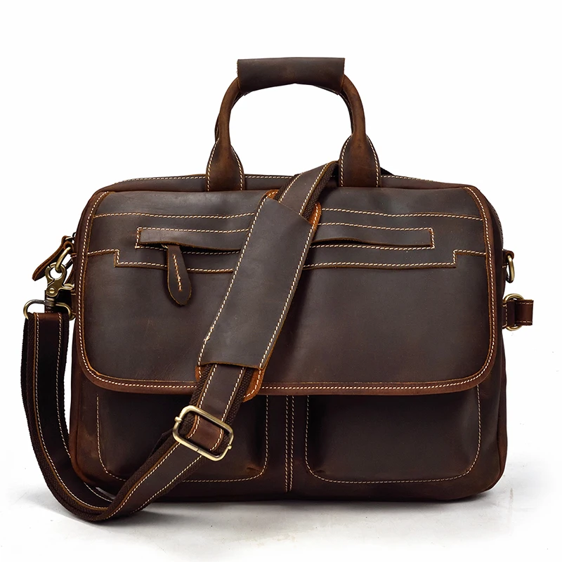 MAHEU, двойная молния, сумка-мессенджер, мужская сумка на плечо, натуральная кожа, портфель для ноутбука, мужские кожаные сумки, мужские сумки через плечо