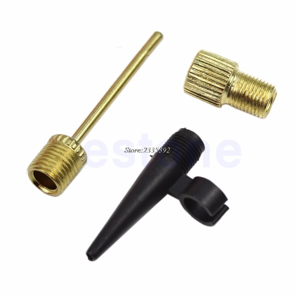 Bike Bicycle Cycling Pump Conversion Mouth Presta Valve Three Piece New