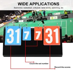 Портативный 4-разрядный спортивные соревнования табло для баскетбола для бадминтона и настольного тенниса Футбол волейбол оценка Панели