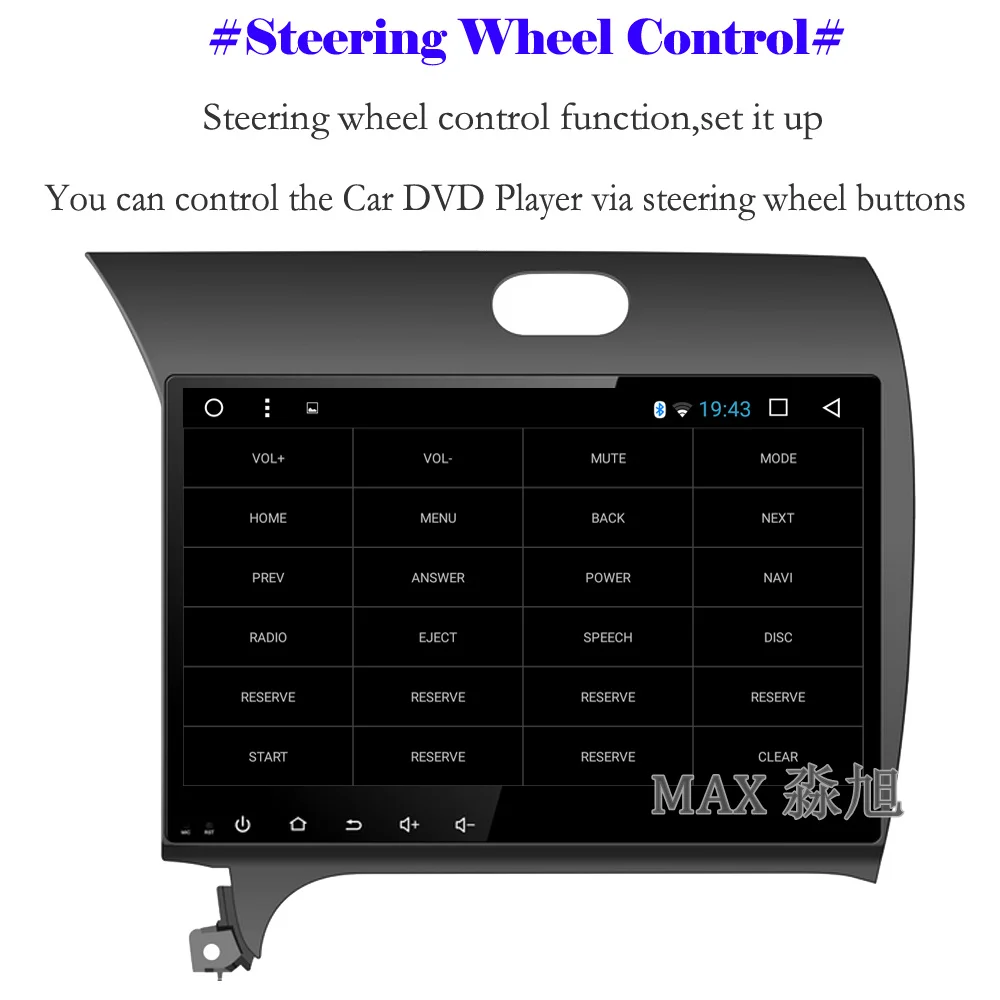 Perfect MAX Android 8.1.0 Car DVD Player for KIA CERATO K3 FORTE Left Driving Radio RDS Bluetooth 4G WiFi SWC GPS Navigation Free map 4