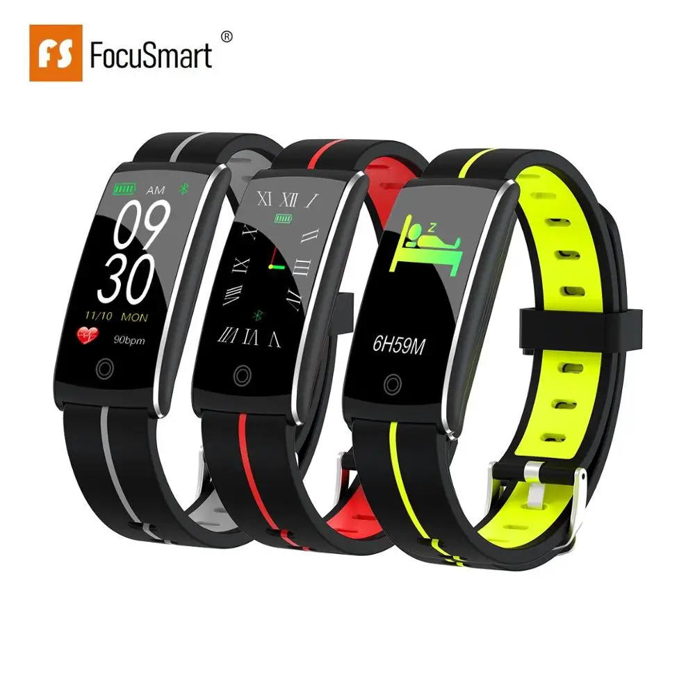 Умный Браслет FocusSmart IP67 F10 + водонепроницаемый монитор сердечного ритма и