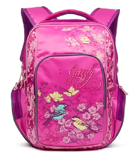 

Russia Brand School Bags Children's School Backpacks for Girls Cartoon Birds Pattern Orthopedic Backpack Kids Satchel Mochila
