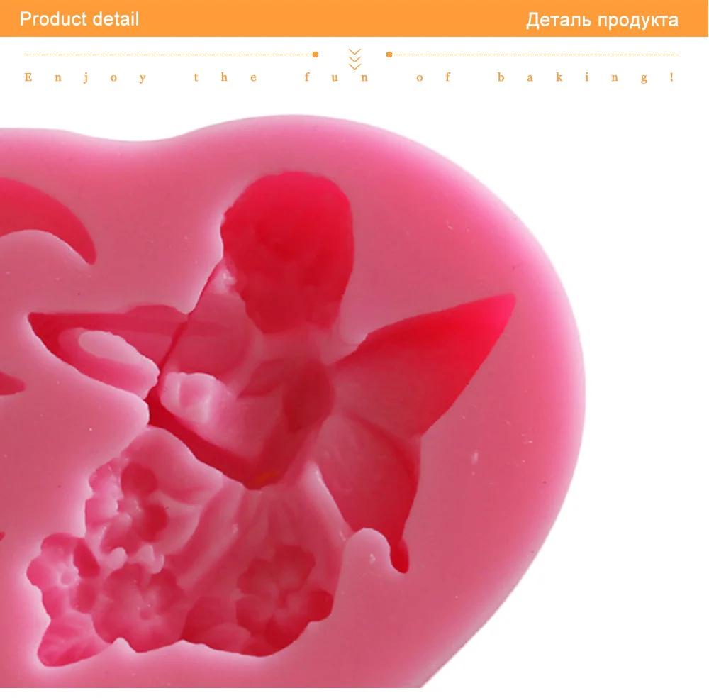 3D Angel Cupid Silicone Mold Fondant Cake Decoration Tools Wings Decorative Cake Mold for Baking Pastry Sugarcraft mold 279 (13)