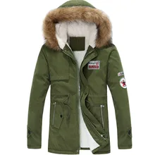 Новое поступление, зимняя Стильная мужская эксклюзивная одежда с хлопковой подкладкой для влюбленных и толстое теплое длинное пальто с меховым воротником, S-4XL