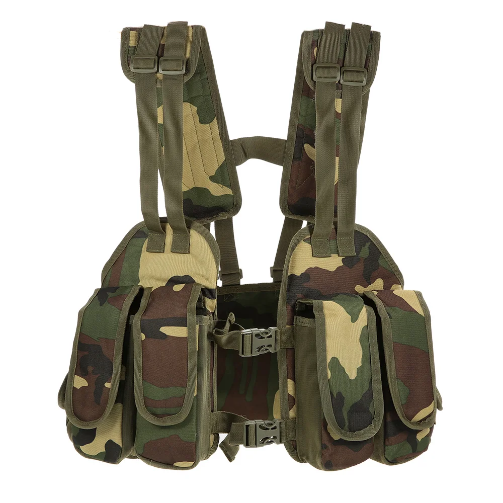 Outdoor Tactical Vest Chest Rig Adjustable Padded Modular Military