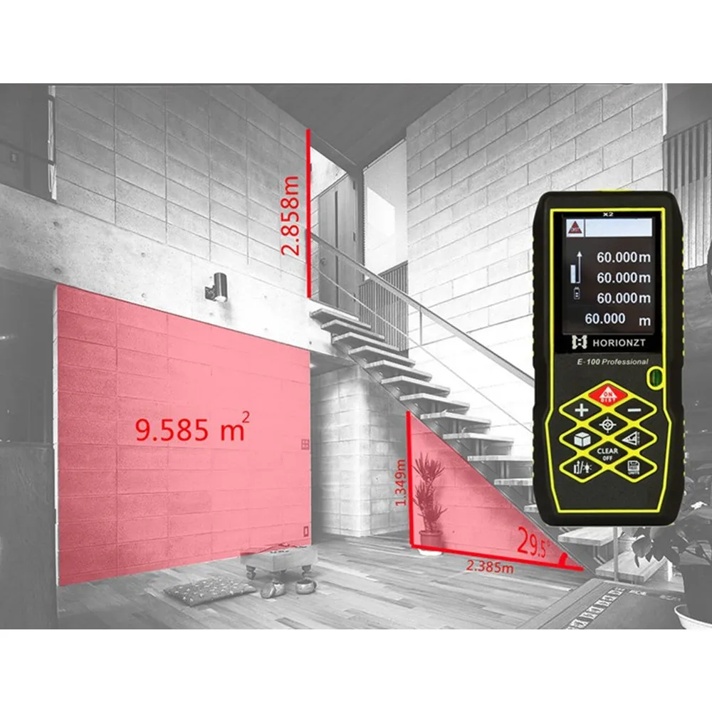 Laser Distance Meter 80M100M Handheld Range Finder Tape Measuring Device Rangefinder LCD Camera Diastimeter Measure Rechargeable Laser Distance Meter 80M100M Handheld Range Finder Tape Measuring Device Rangefinder LCD Camera Diastimeter Measure Rechargeable