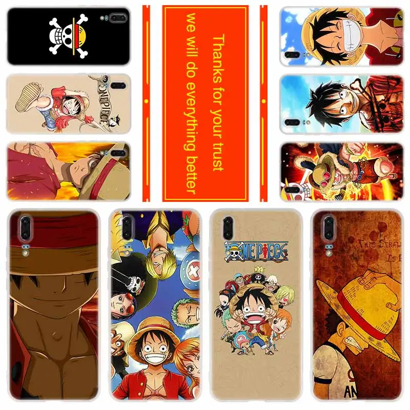 

Phone for Huawei P30 Pro P20 Lite 2019 P10 Plus P9 P8 lite 2017 P Samrt p30 Cover Case One Piece Luffy