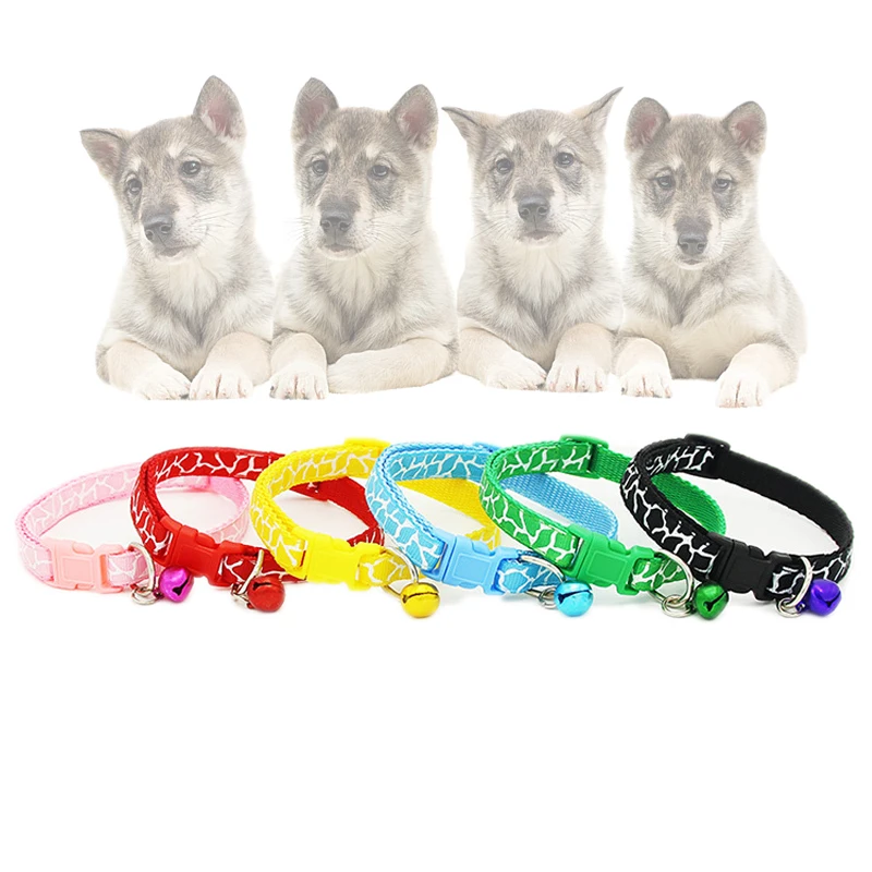 Small Animals Pets Dog Collar PP Patch Bell Collars for Puppy Chihuahua