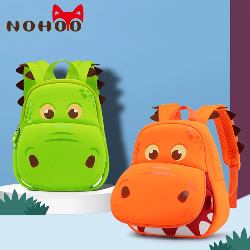 Cute 3D Cartoon Hippo Backpack School Bag for Kindergarden Kids Boy Girl Toddler