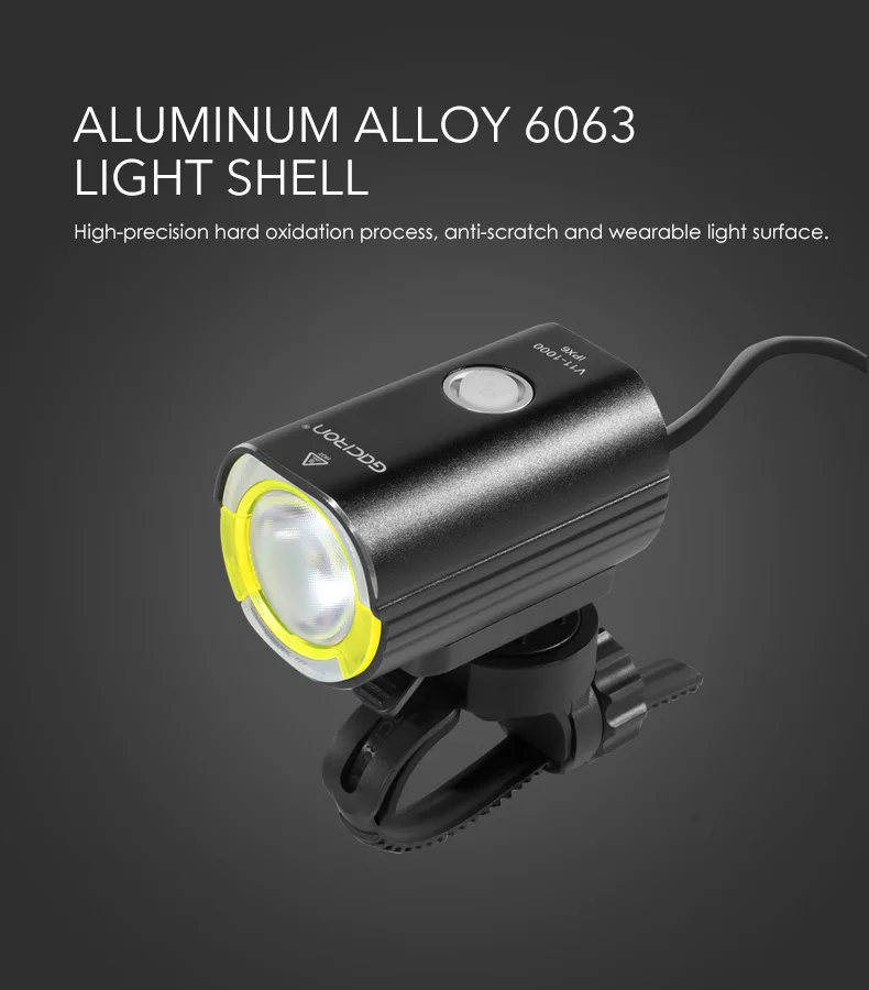 Cheap Gaciron V11 Split Type Bicycle Headlight for Race IPX6 Waterproof 1000 Lumens Bicycle Light Front Bicycle Accessories 8